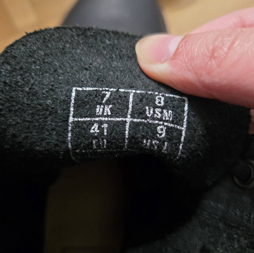 Dr. Martens Black Boots with Yellow Stitching - Picture 4 of 4